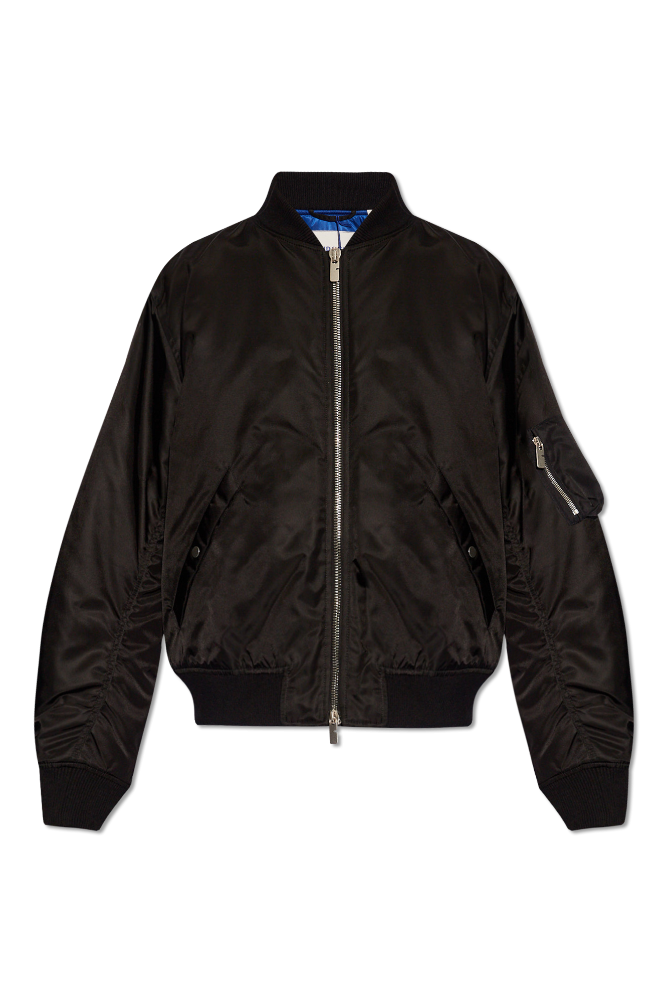 Burberry black hotsell bomber jacket